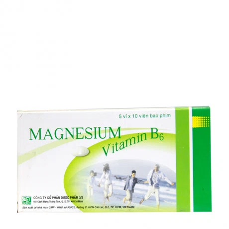 Magnesium - Vitamin B6 (5 vỉ x 10 viên/hộp)