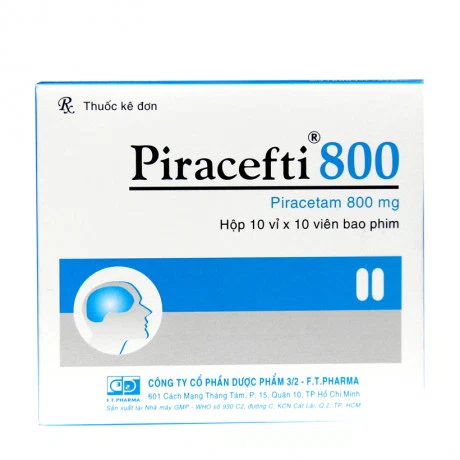 Piracefti 800 mg (Hộp 10 vỉ x 10 viên)