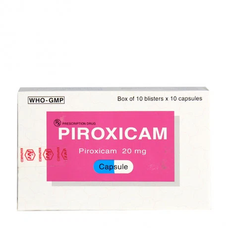 Piroxicam 20mg (10vi x 10vien)
