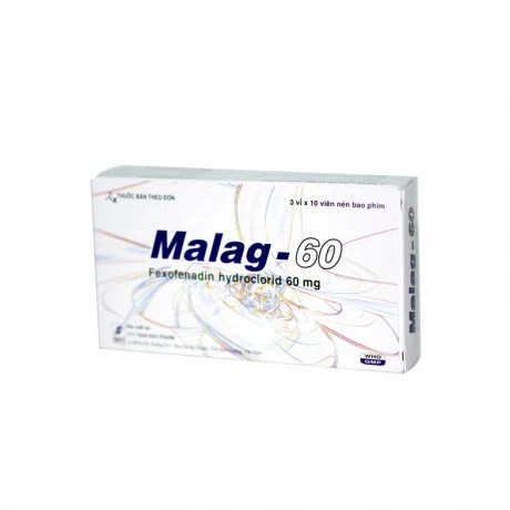 Malag 60mg (Hộp 3 vỉ x 10 viên)