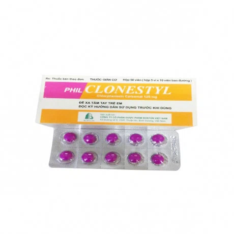 Philclonestyl 125mg (5vi x 10vien)