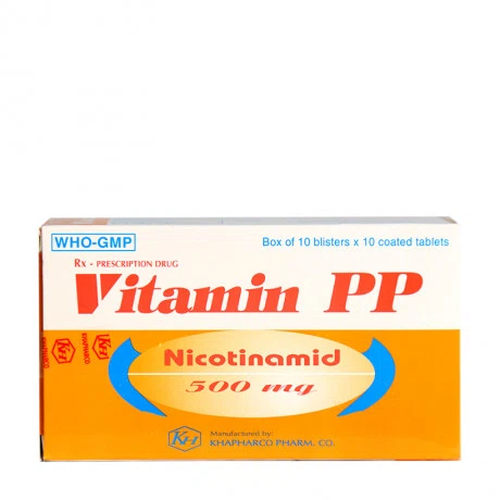 Vitamin PP 500mg(10vi x 10vien) K.Hoa
