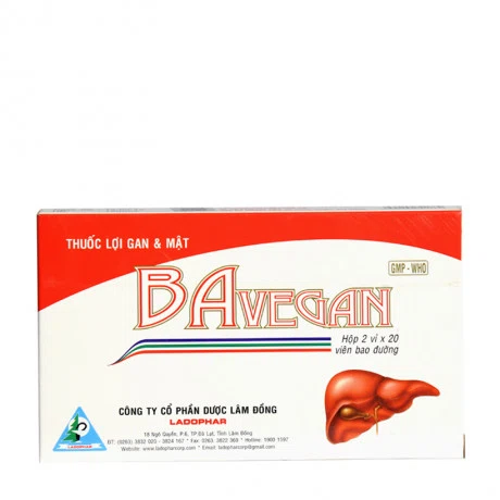 Bavegan (Hộp 2 vỉ x 20 viên)