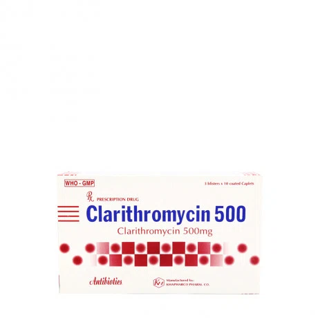 Clarithromycin 500mg (3vi x 10vien) K.Hoa