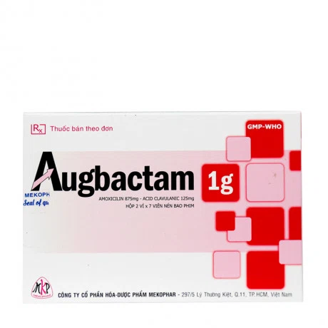 Augbactam 1g (2vi x 7vien) Mekophar