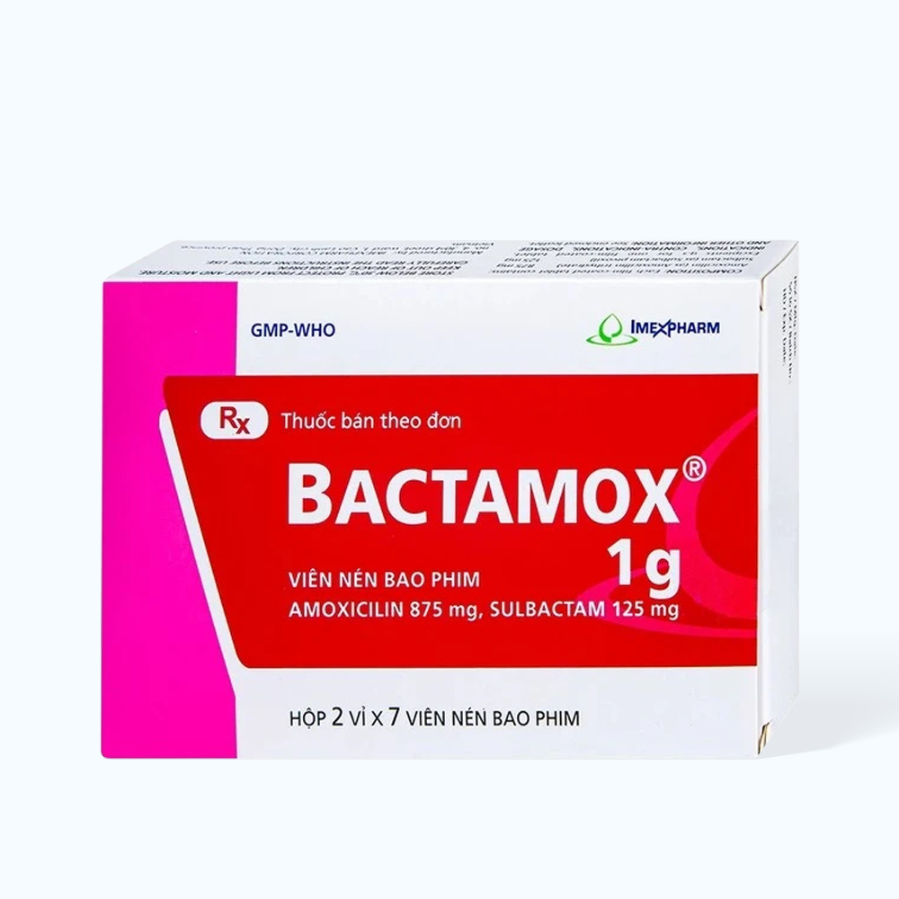 Bactamox 1g (2vi x 7vien) Imexpharm