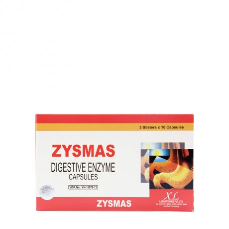 Viên nang Zysmas trị đầy hơi, khó tiêu, hỗ trợ tiêu hóa (3 vỉ x 10 viên)
