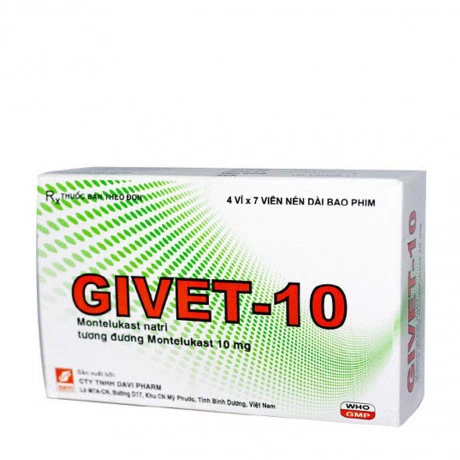 Givet 10mg (4 vỉ x 7 viên)