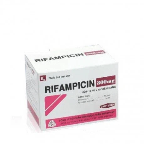 Rifampicin 300mg (10Vỉ x 10Vien)
