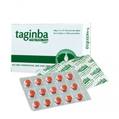 Thực phẩm bảo vệ sức khoẻ viên uống bổ não DHG Pharma Taginba 40mg (Hộp 2 vỉ x 15 viên)