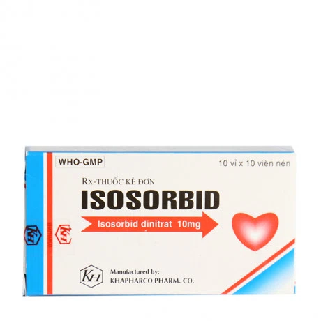 Isosorbid 10mg (10Vi x 10Vien)