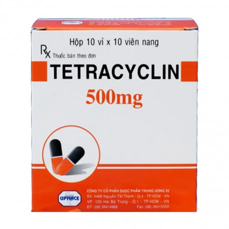 Tetracyclin 500mg (10vi x10vien) Armepharco