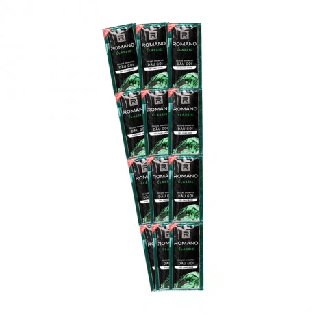 Dầu gội hương nước hoa Romano Classic (14 gói x 5g/dây)