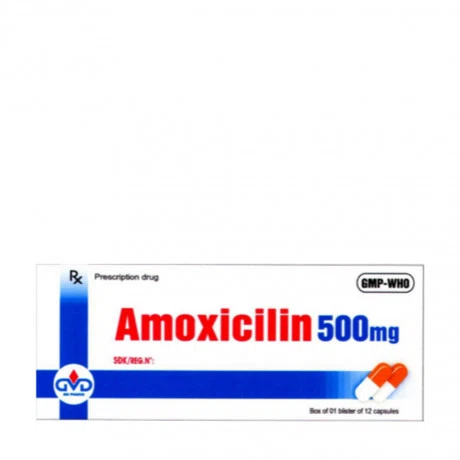 Amoxicilin 500mg (Hộp 10 vỉ x 10 viên)