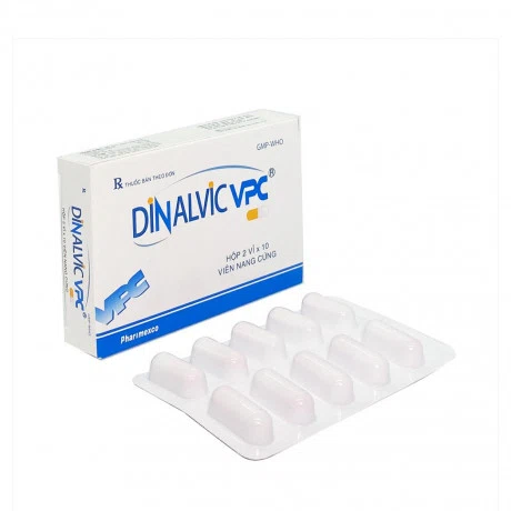 Viên nang Dinalvic VPC 37,5mg/325mg điều trị các cơn đau từ trung bình đến nặng (2 vỉ x 10 viên)