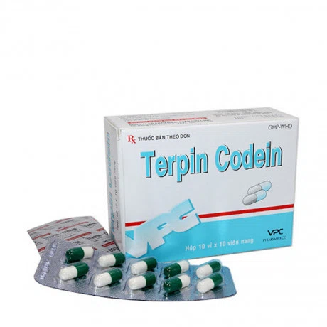 Terpin Codein  (Hộp 10 vỉ x 10 viên)