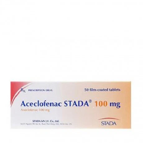 Viên nén Aceclonac 100mg Rafarm điều trị viêm xương khớp, viêm khớp dạng thấp (4 vỉ x 10 viên)