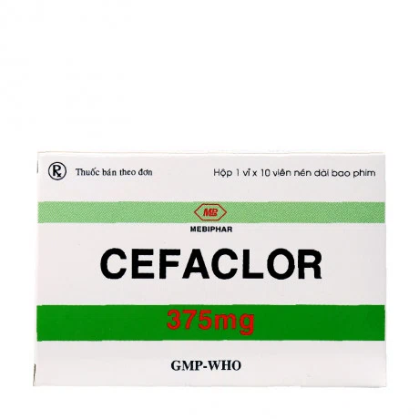 Cefaclor 375mg Mebiphar (1vi x 10vien)