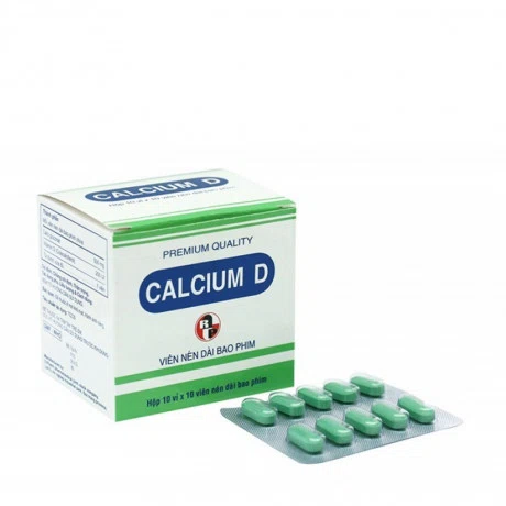 Calcium D (Hộp 10 vỉ x 10 viên)