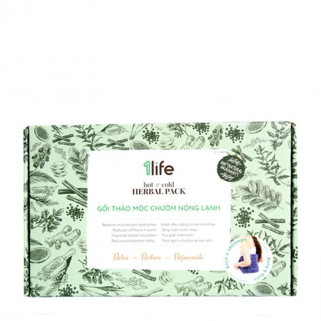 1LIFE Herbal Pack Goi Thao Moc Chuom Nong Lanh Lung Va Bung