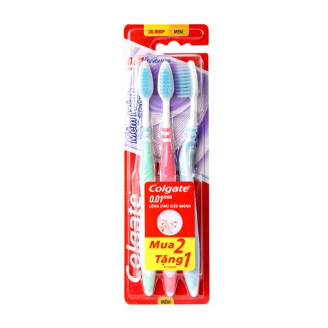 Colgate BCDR Sieu Mem Manh 0.01mm Bo 3 Cay