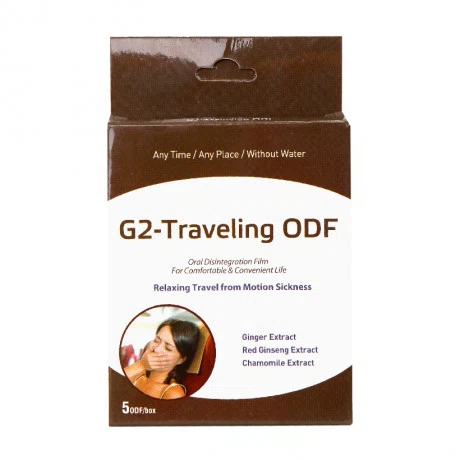 Miếng dán G2-Traveling ODF hỗ trợ giảm nôn do say xe (Hộp 5 miếng)