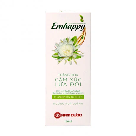 Dung dịch vệ sinh phụ nữ hương hoa quỳnh Emhappy (120ml)