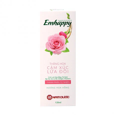 Dung dịch vệ sinh phụ nữ hương hoa hồng Emhappy (120ml)