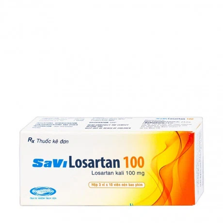 Savi Losartan 100mg (3Vi x 10Vien)