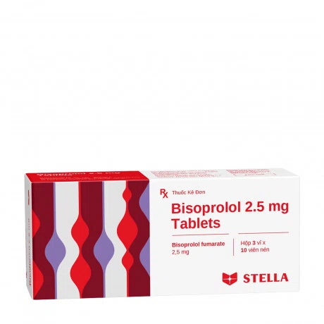Bisoprolol Tablets 2,5mg (3vi x 10vien) Stella