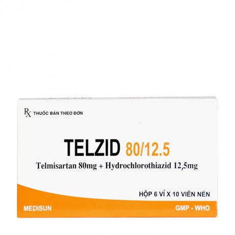 Telzid 80mg/12,5mg Medisun (6vi x 10vien)