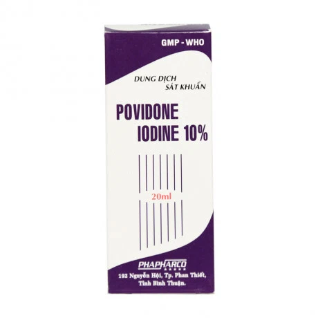 Dung dịch sát khuẩn Povidone Iodine 10% (Lọ 20ml)
