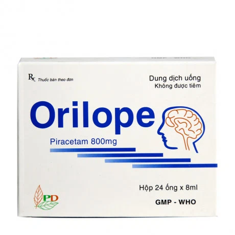 Thuốc điều trị thiếu máu não, chóng mặt, suy giảm nhận thức Orilope 800mg (24 ống x 8ml/hộp)