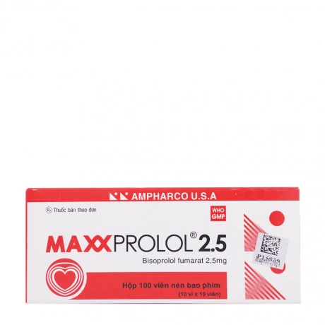 Maxxprolol 2,5mg Ampharco (10vi x 10vien)