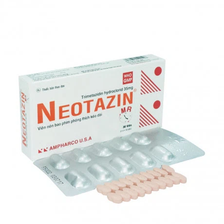Viên nén Neotazin MR Ampharco điều trị đau thắt ngực (10 vỉ x 10 viên)