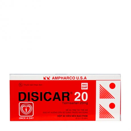Disicar 20 20mg (Hộp 3 vỉ x 10 viên)