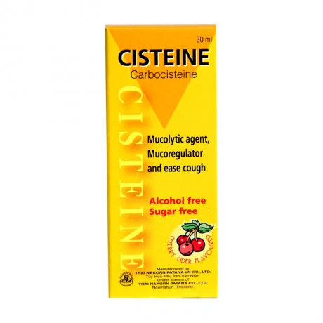 Siro Siro Cisteine điều trị long đờm, giảm ho, hỗ trợ trong viêm xoang (chai 30ml)