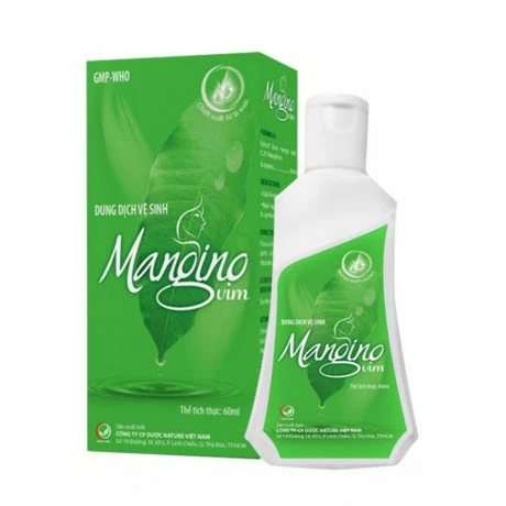 Dung dịch dùng ngoài Mangino vim phòng và điều trị viêm nhiễm đường sinh dục (chai 60ml)