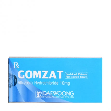 Thuốc điều trị triệu chứng của bướu lành tiền liệt tuyến Gomzat 10mg (3 vỉ x 10 viên/hộp)