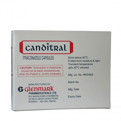 Viên nang Canditral 100mg điều trị các bệnh nhiễm nấm (10 vỉ x 4 viên)