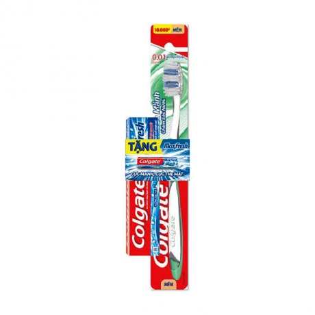 Bàn chải đánh răng mềm mảnh chăm sóc nướu Colgate + Tặng kem đánh răng Colgate Maxfresh (40g)