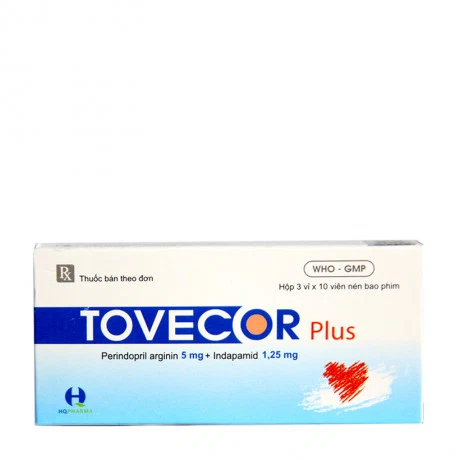 Tovecor plus 5mg/1,25mg TW2 (3vi x 10vien)
