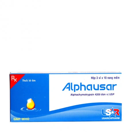 Alphausar (Hộp 3 vỉ x 10 viên)