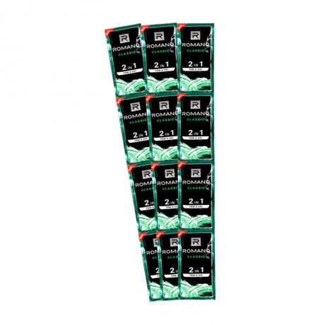Sữa tắm gội Romano Classic 2 in 1 (14 gói x 7g/dây)