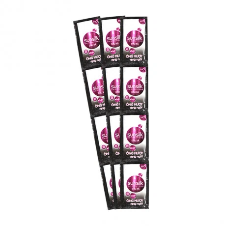 Dầu xả bồ kết óng mượt rạng ngời Sunsilk (12 gói x 6g/dây)