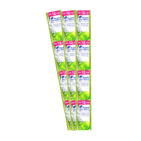 Dầu gội hương táo thơm mát Head & Shoulders Apple Fresh+ (12 gói x 6g/dây)