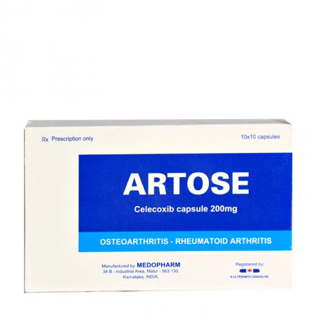 Artose 200mg Medopharm (Hộp 10 vỉ x 10 viên)