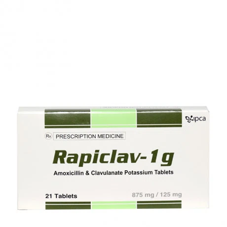 Rapiclav 1g (Hộp 7 vỉ x 3 viên)