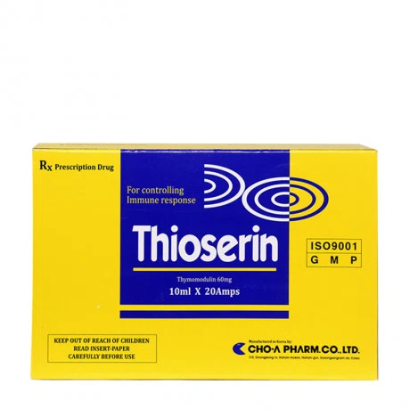 Dung dịch uống Thioserin 60mg hỗ trợ điều trị viêm mũi, nhiễm khuẩn hô hấp (20 ống x 10ml)