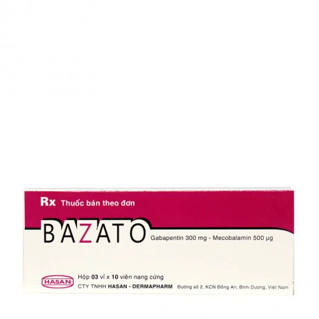 Bazato Hasan-Dermapharm (Hộp 3 vỉ x10 viên)
